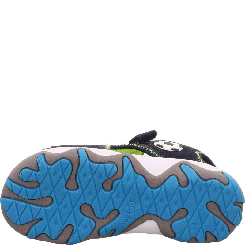 Superfit Sandalen Mike Blau/Türkis Velours textil