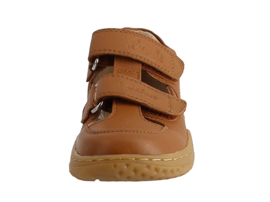 Lurchi Senti Barefoot Barfußsandale tan Leder Klettverschluss Ansicht 2