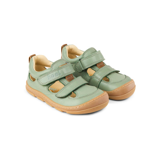 KOEL Kato W II Olive – Barfußsandale für breite Kinderfüße