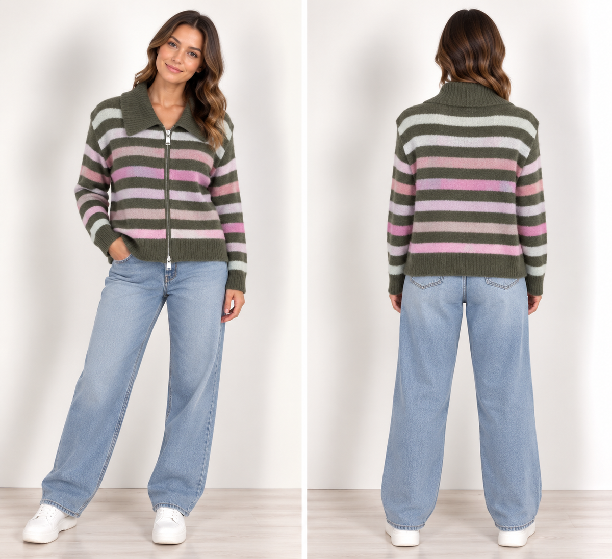 Strickjacke grün