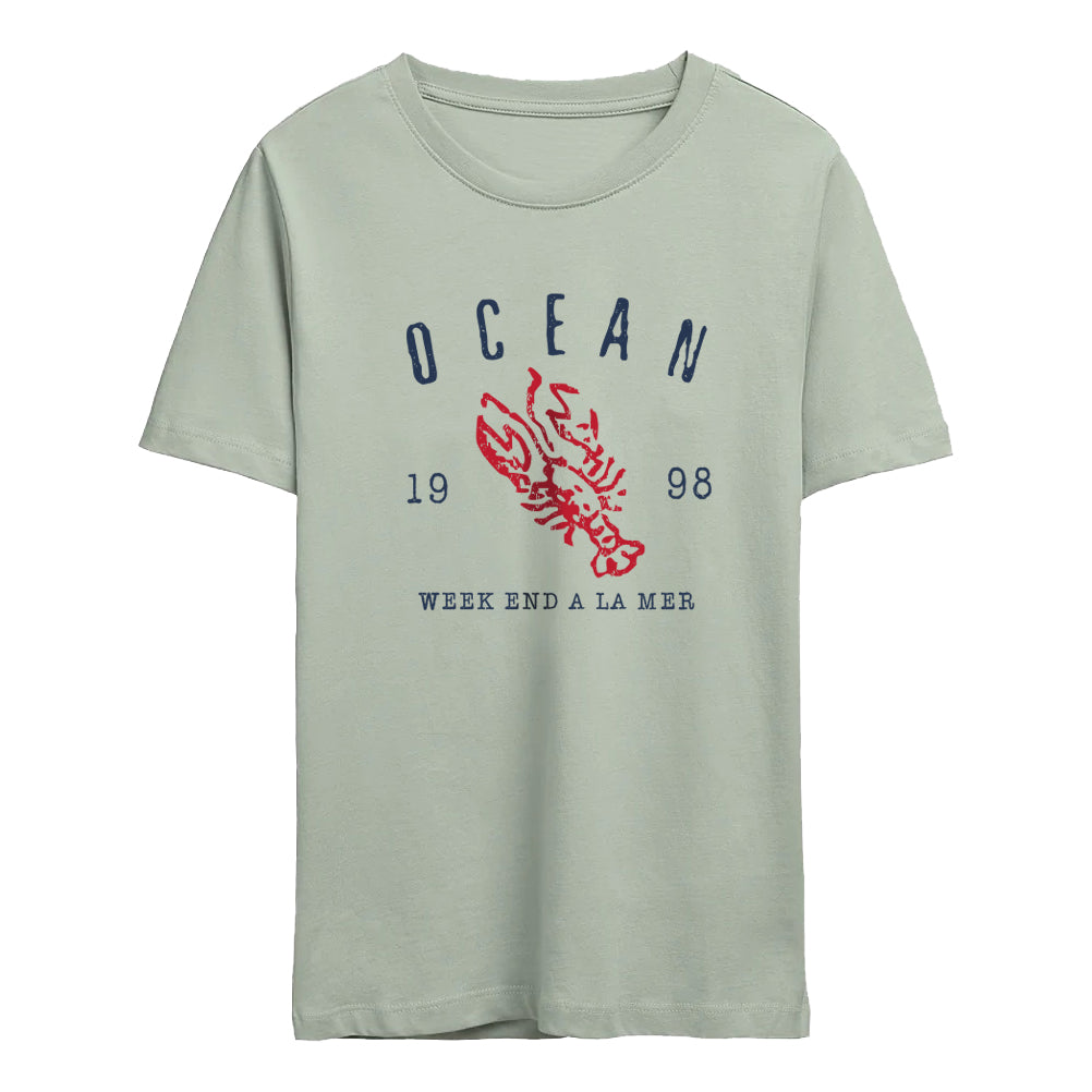 Week-end à la mer Kinder T-Shirt Tespapret – Hellkhaki