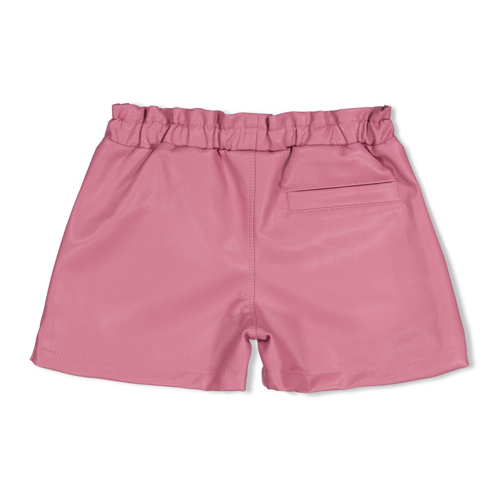 Jubel Short im Lederlook „Moon Flowers“ – Mauve 92100152