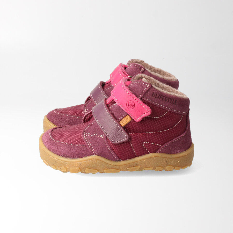 bLIFESTYLE Barfuß-Halbschuh biberSTYLE KIDS in pflaume bei MINIBEB