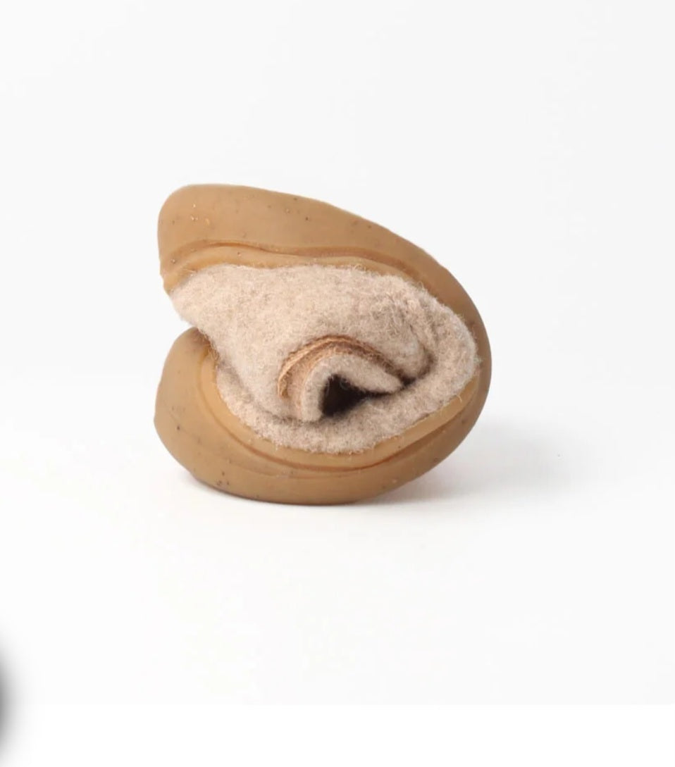 bLIFESTYLE Marmota Merinowolle Beige Hausschuhe