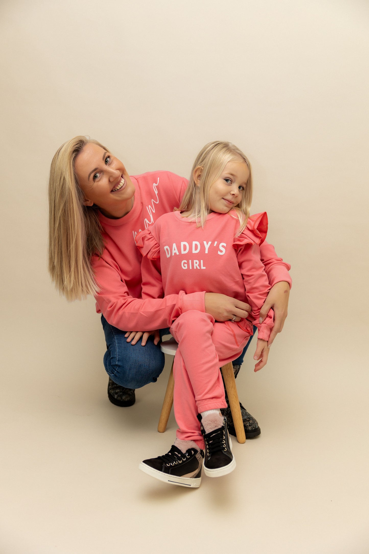 "Daddy's girl" Sportanzug rosa