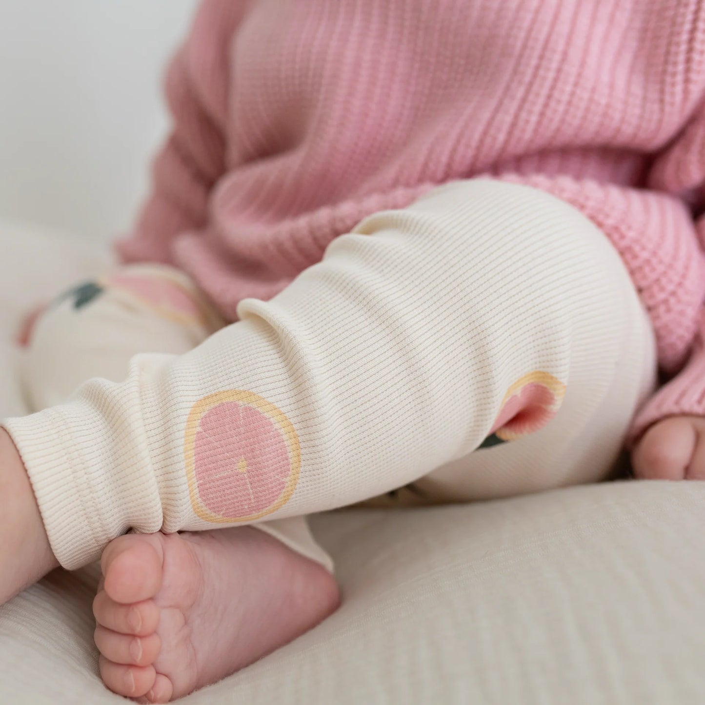 Cosy Roots Organic Rib Leggings - Little Grapefruits