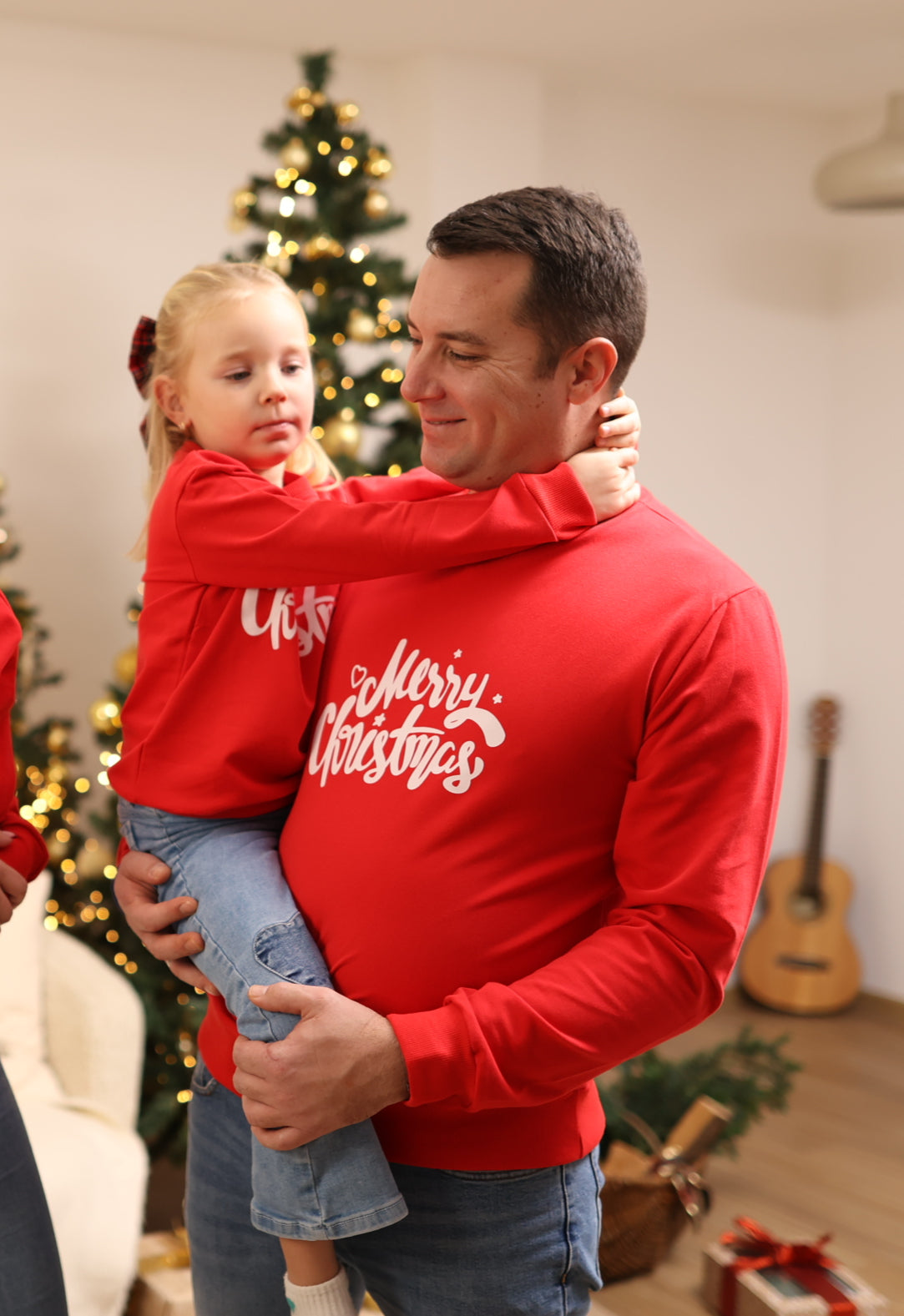 Merry Christmas Männer Sweatshirt rot