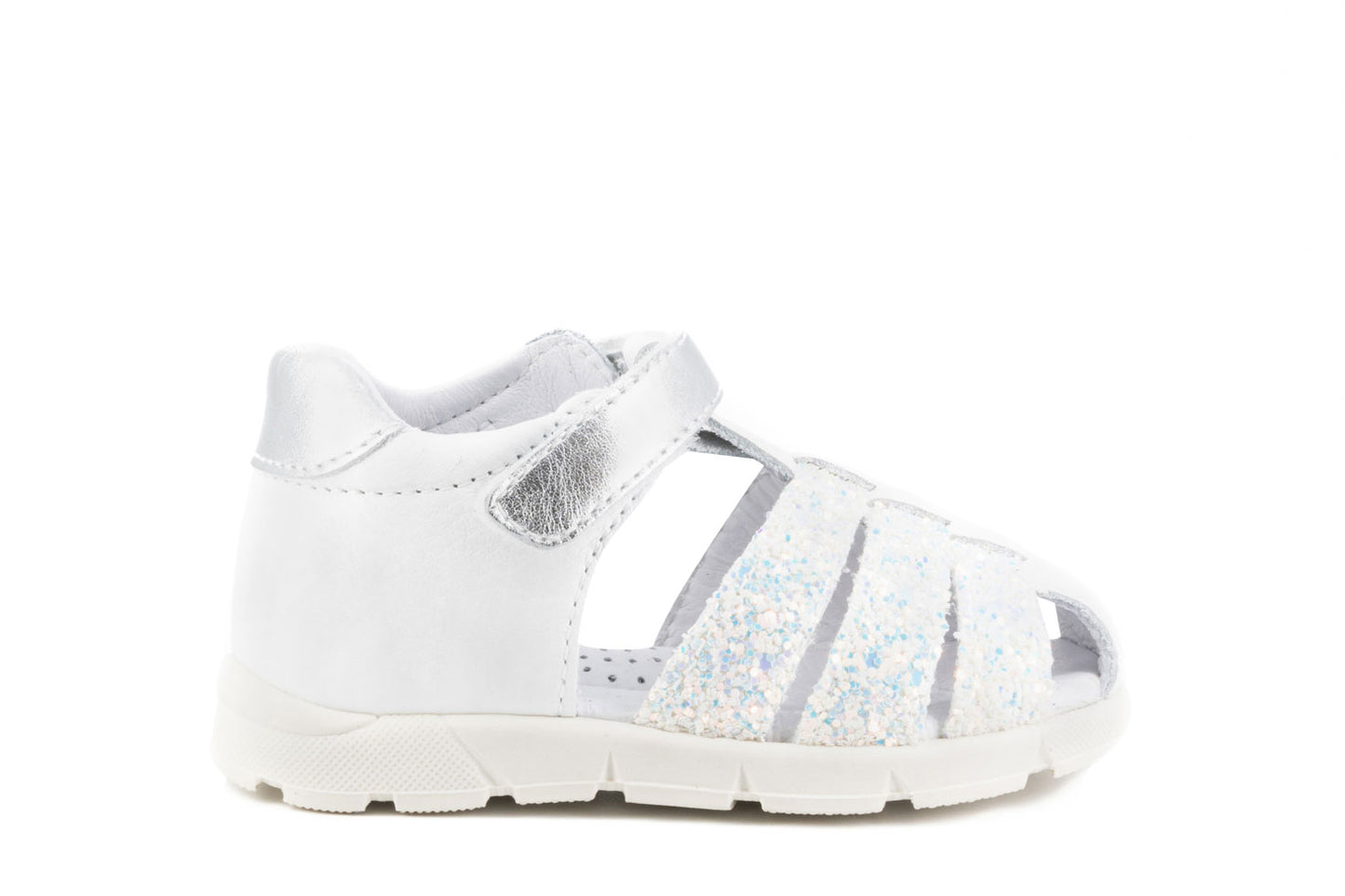 Lauflernsandalen Over Bianco