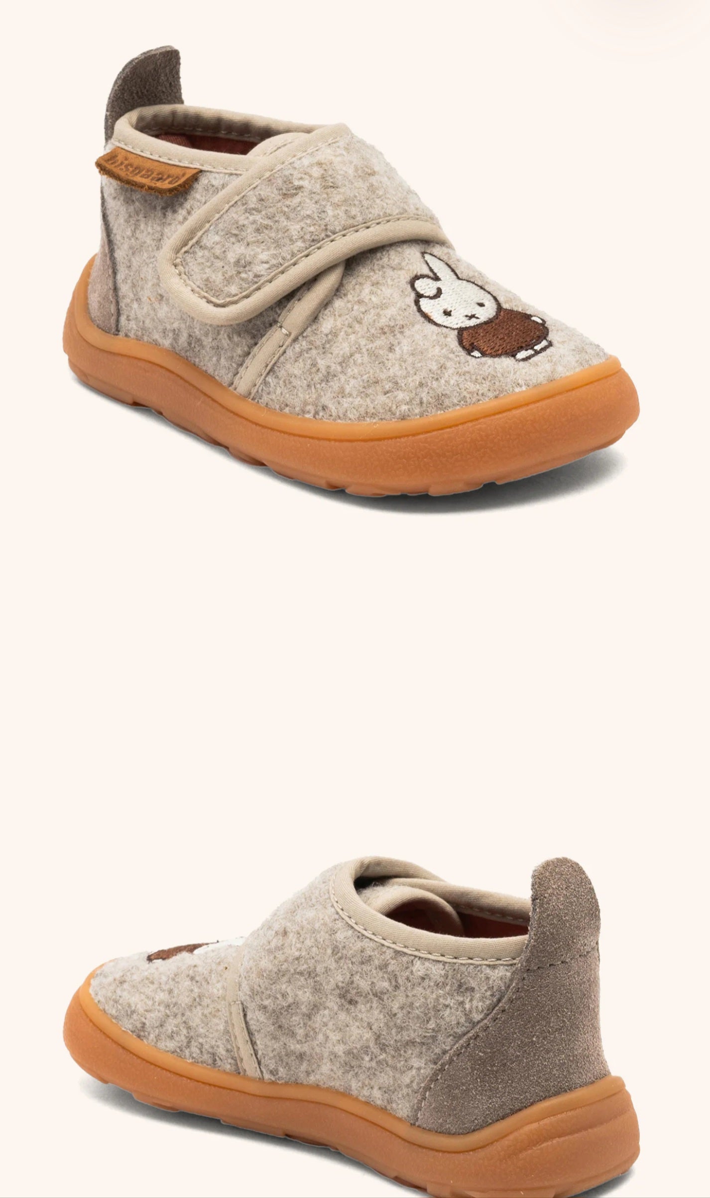 Miffy x Bisgaard Barefoot Basic Sand Hausschuhe