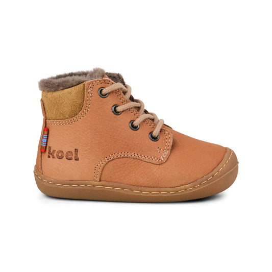 Koel Bill Lambswool Barfuß-Schnürstiefel Altrosa - 06W004.129-600