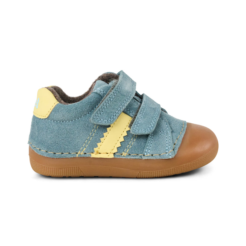 KOEL Barfuß-Krabbelschuh Austin Suede – Jeansblau 09M017.305-170