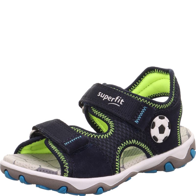 Superfit Sandalen Mike Blau/Türkis Velours textil