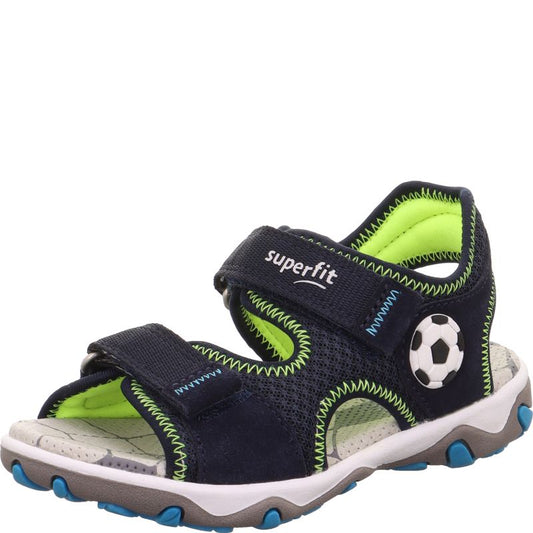 Superfit Sandalen Mike Blau/Türkis Velours textil