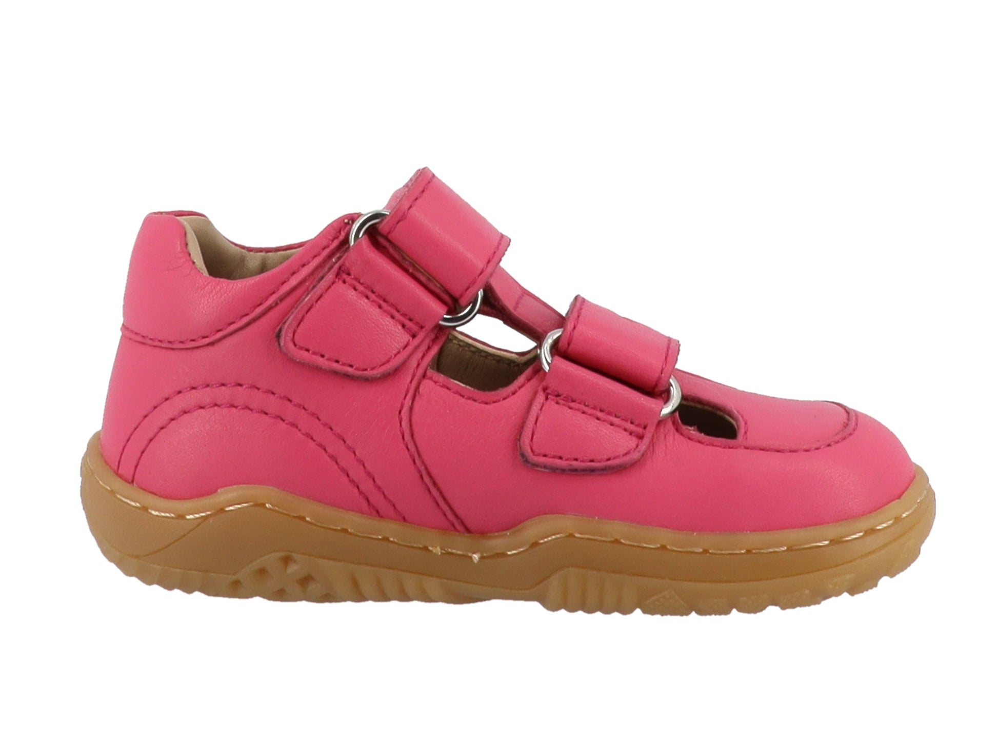 Lurchi Senti Barefoot Barfußsandale fuchsia Leder Klettverschluss Ansicht 3