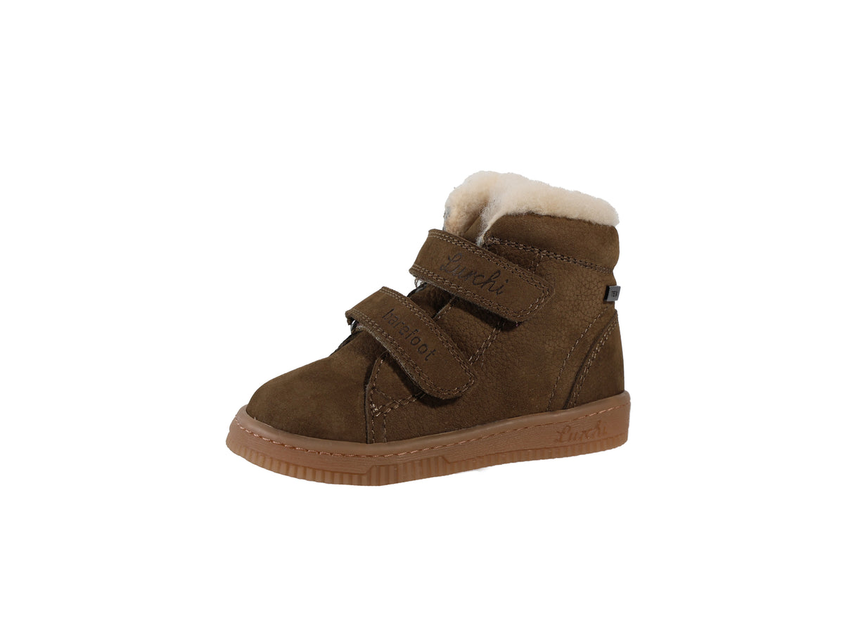 Lurchi Barfuß-Winterstiefel Felix Barefoot-TEX in olive bei MINIBEB