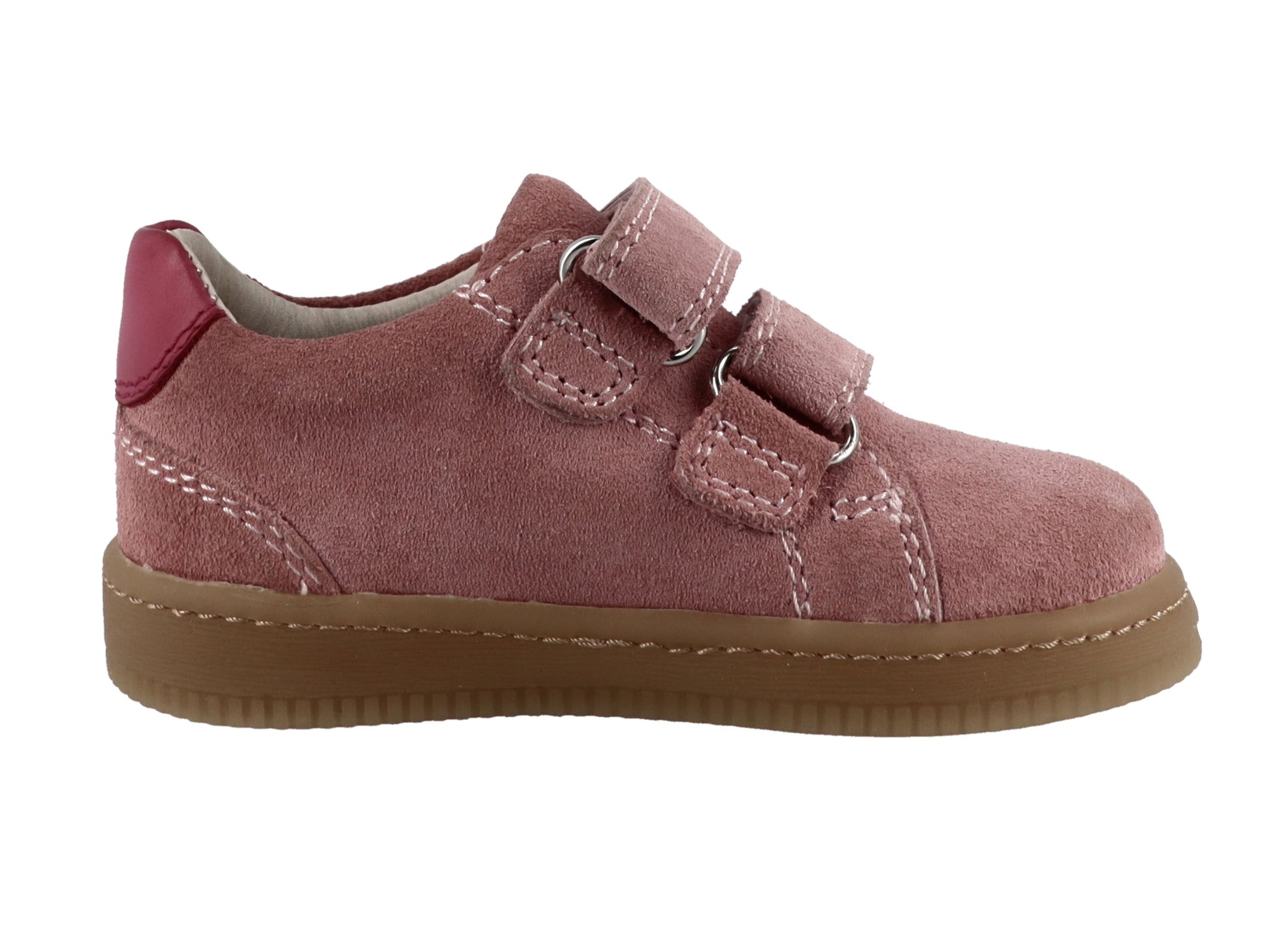 Lurchi Falki Barefoot Barfußschuh rosa Veloursleder Klettverschluss Ansicht 3