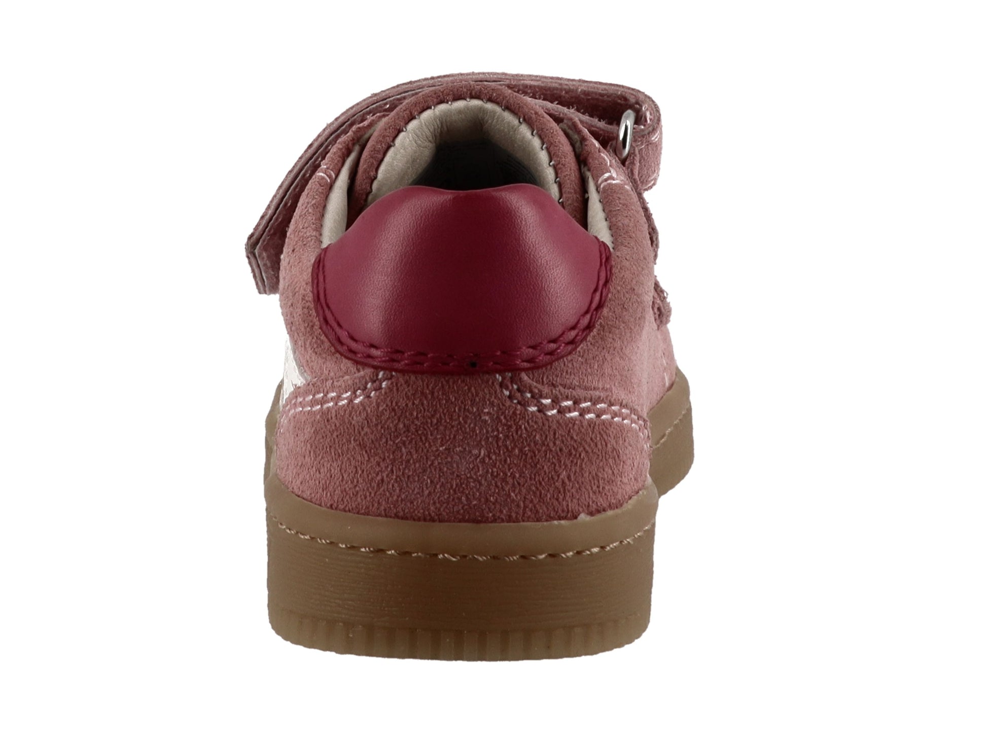 Lurchi Falki Barefoot Barfußschuh rosa Veloursleder Klettverschluss Ansicht 4