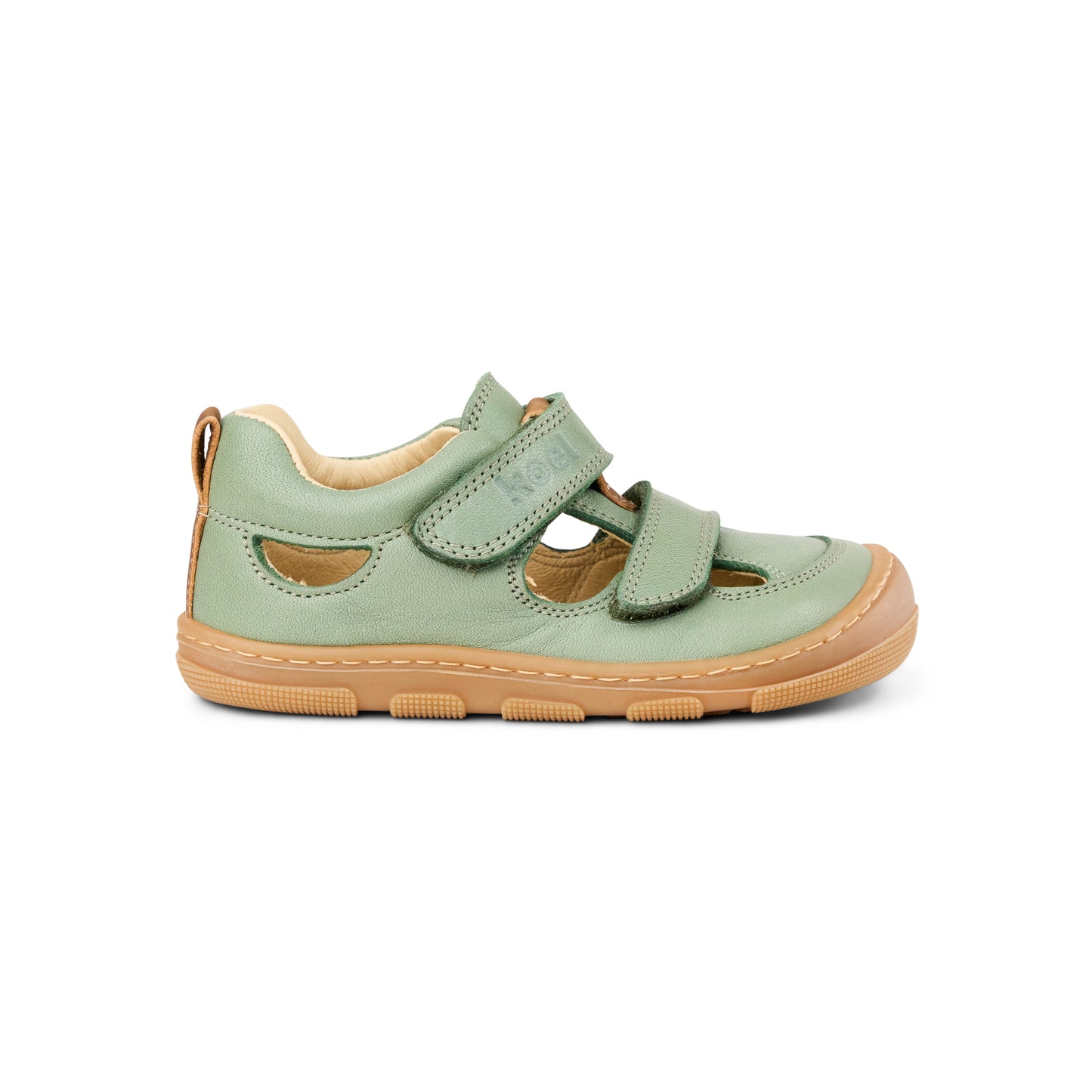 KOEL Kato W II Olive – Barfußsandale für breite Kinderfüße