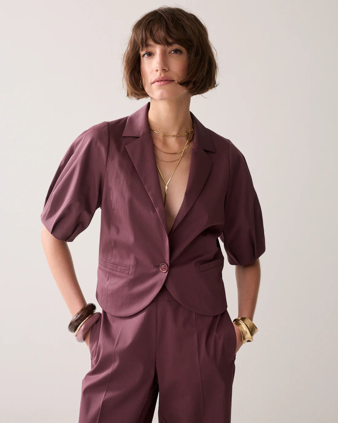 summum Kurzärmeliger Blazer