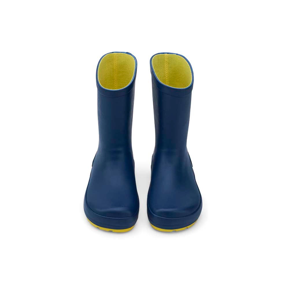 KOEL VINI BAR SOLID Blue – flexibler Gummistiefel für breite Kinderfüße