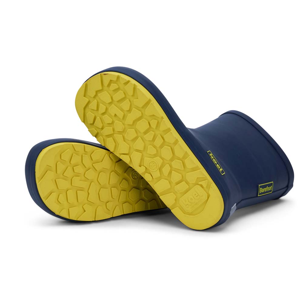 KOEL VINI BAR SOLID Blue – flexibler Gummistiefel für breite Kinderfüße
