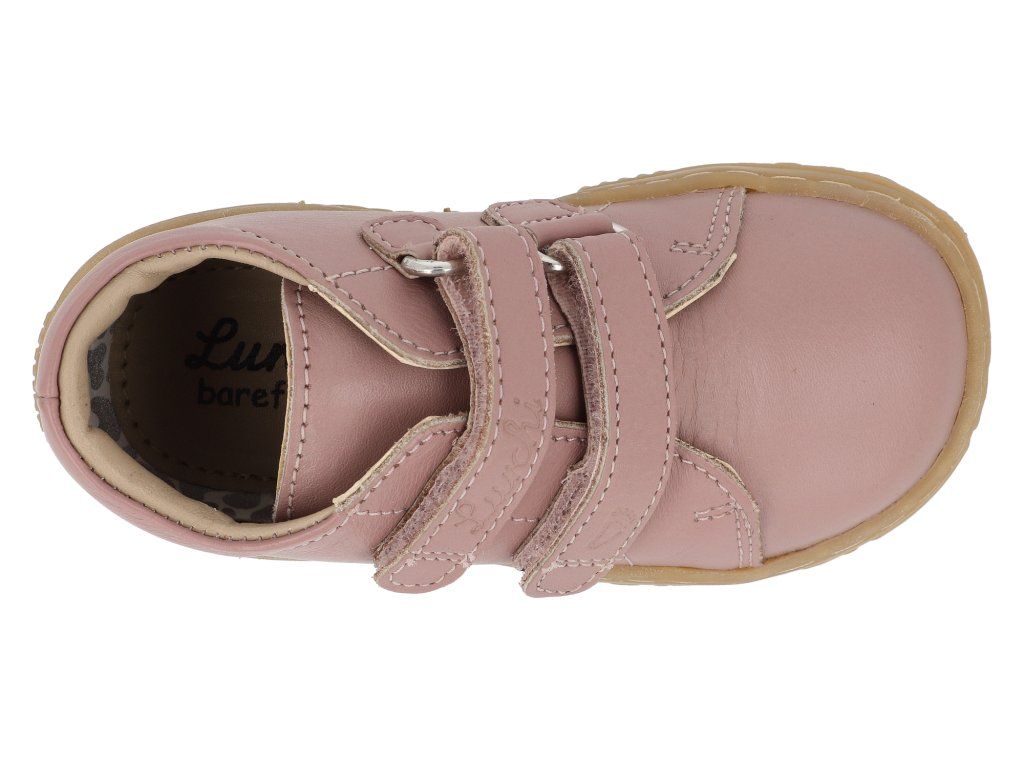 Lurchi Sorik Barefoot Kinderschuh rosa Leder Klettverschluss Ansicht 6