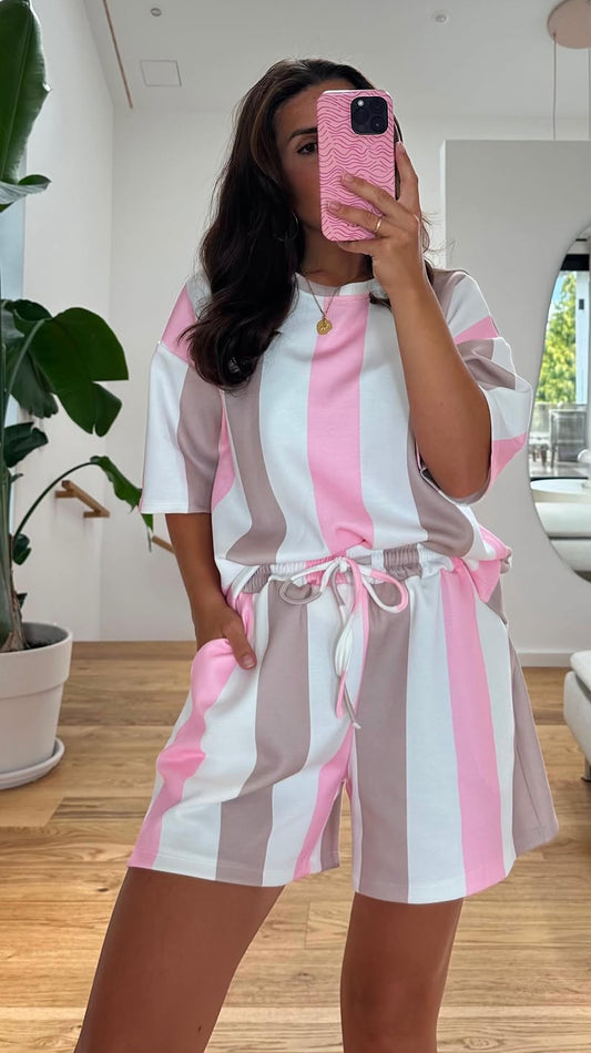 Bonbon Set rosa/beige/weiß