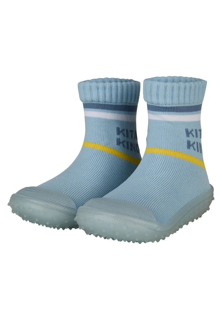 Sterntaler Adventure Socks KITA Kind Hellblau – rutschfeste Sockenschuhe für Kinder