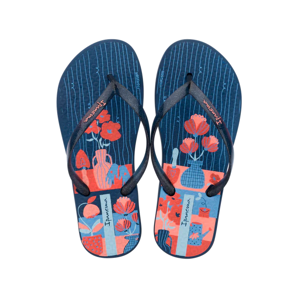 Ipanema Temas Girls Kids Blue Glitter Pink