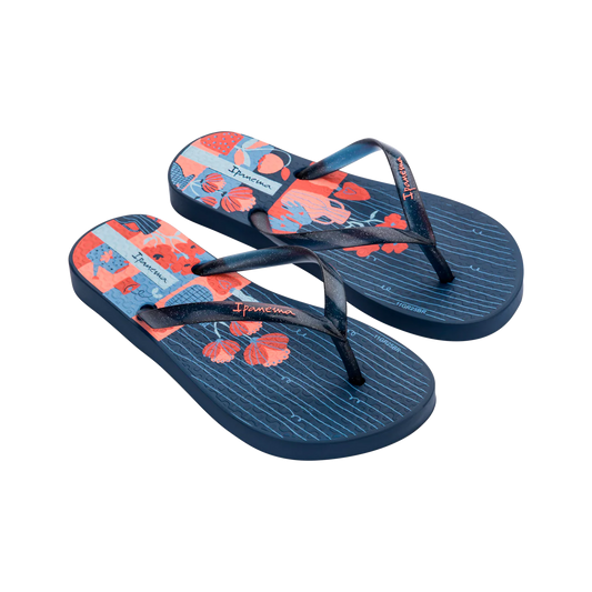 Ipanema Temas Girls Kids Blue Glitter Pink