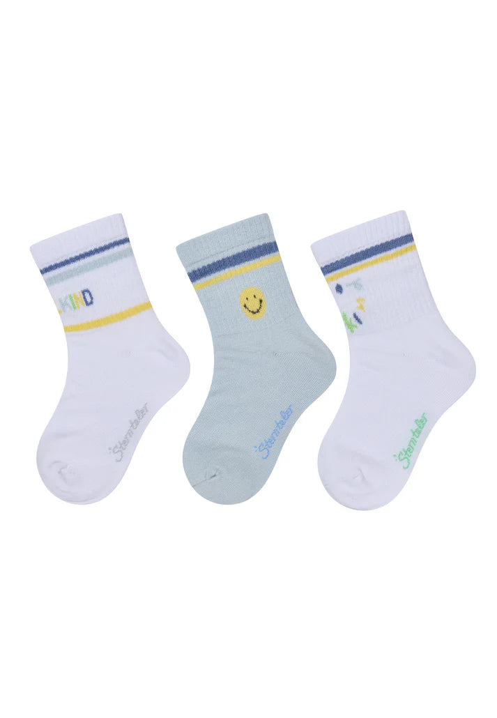 Sterntaler Socken 3er Pack 8422651 –Schulkind Hellblau