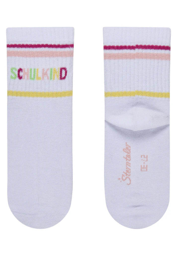 Sterntaler Socken 3er Pack 8422651 –Schulkind Zartrosa