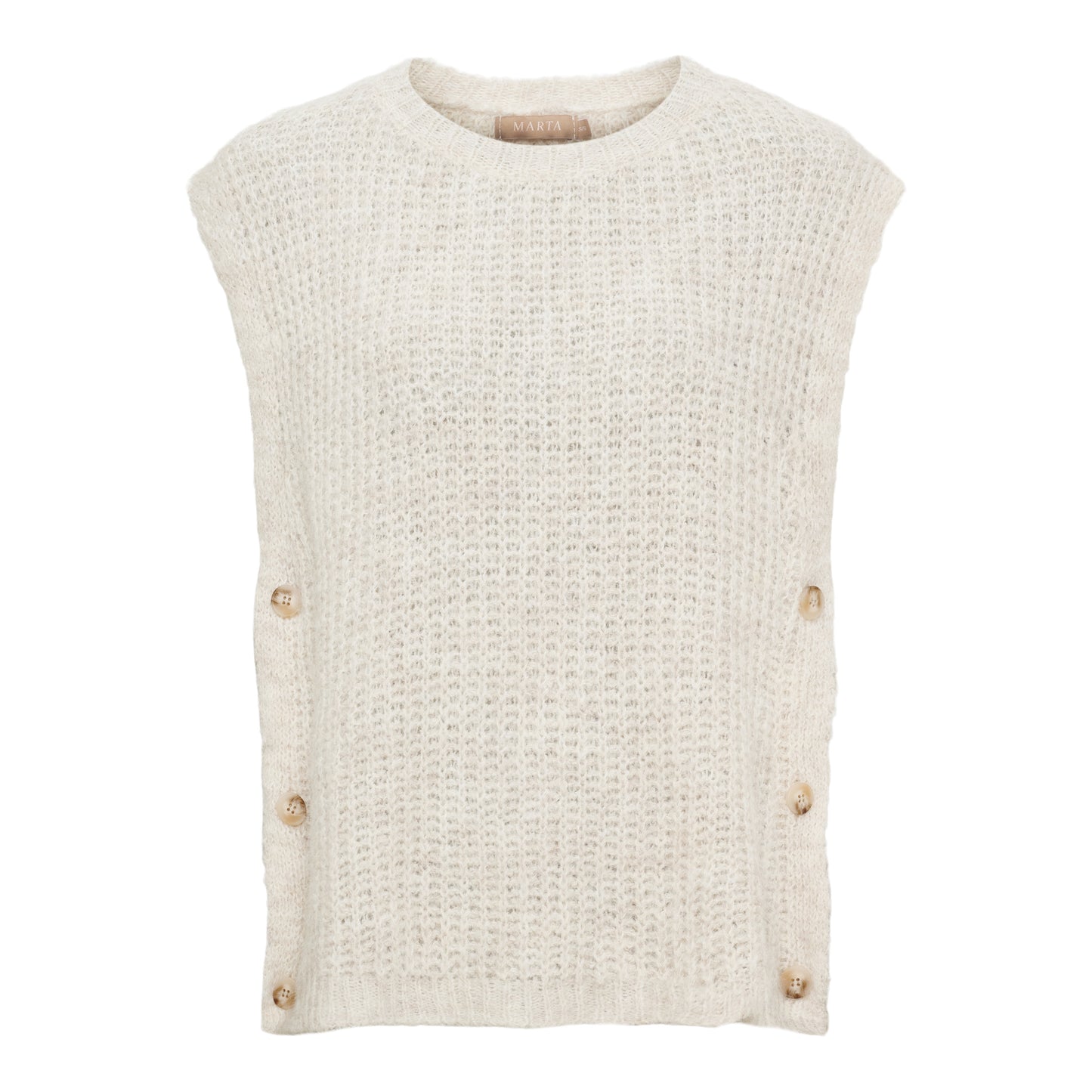 MARTA Weste Beige Melange 9851