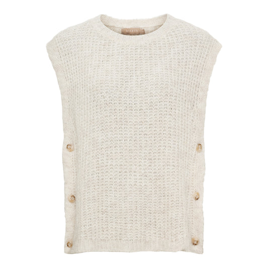 MARTA Weste Beige Melange 9851