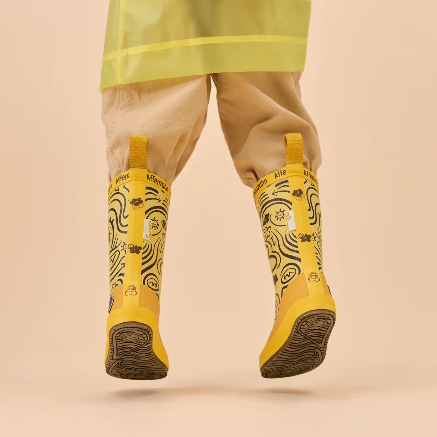 Affenzahn Rainboot Vegan Plashy Tiger Yellow