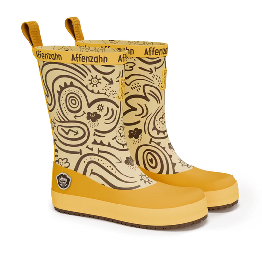 Affenzahn Rainboot Vegan Plashy Tiger Yellow