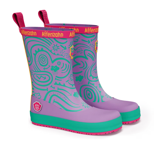 Affenzahn Rainboot Vegan Plashy Owl Purple