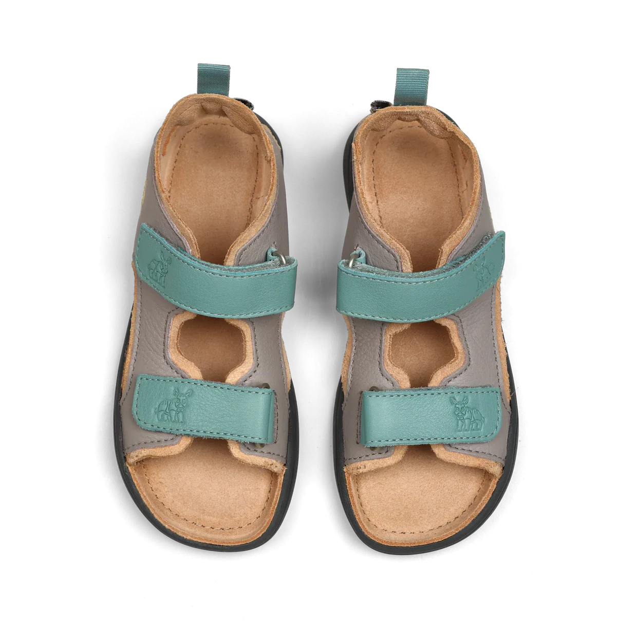 Affenzahn Sandal Leather Airy Rhino Grey/Nashorn