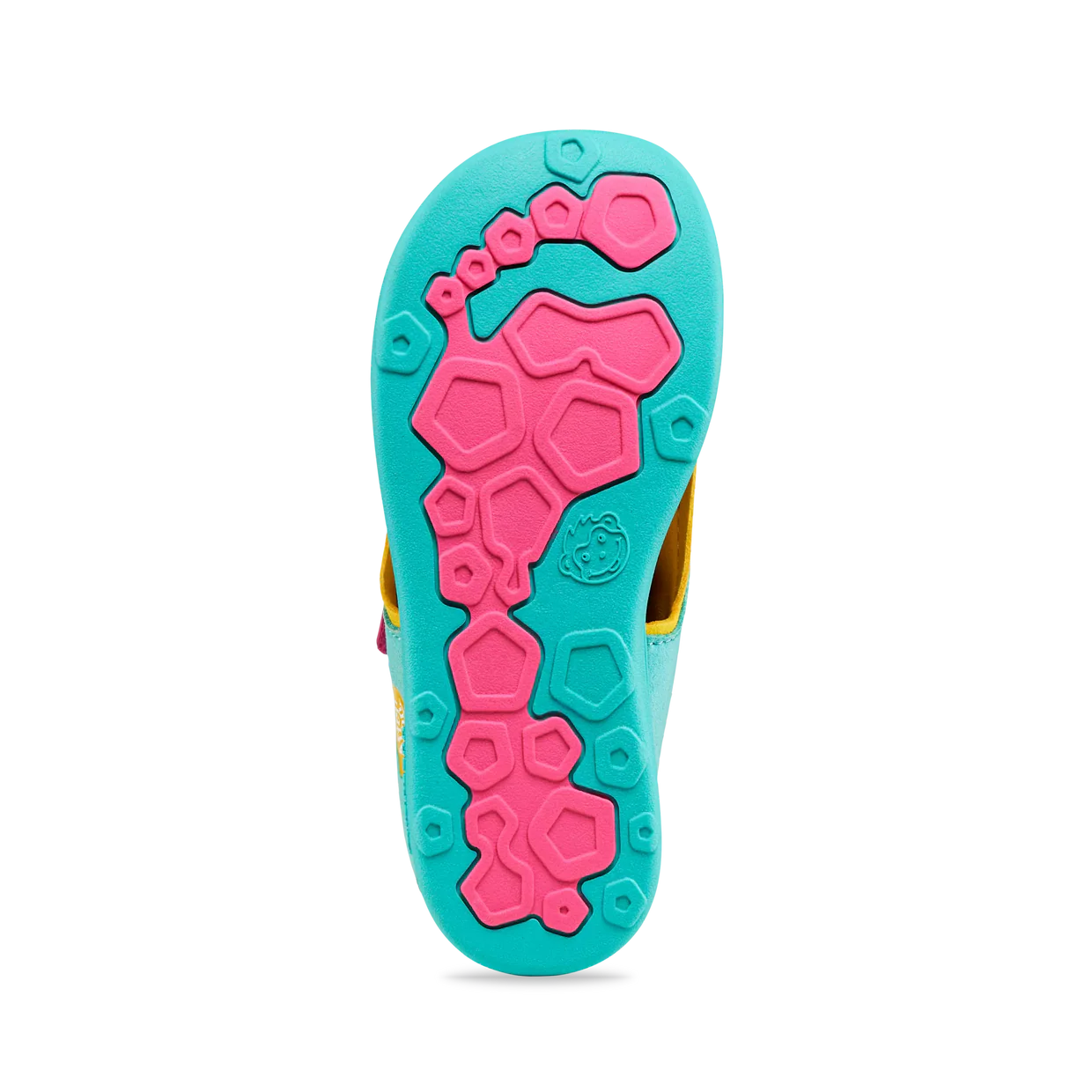 Affenzahn Sandal Vegan Airy Owl Turquoise – vegane Kinder-Barfußsandale