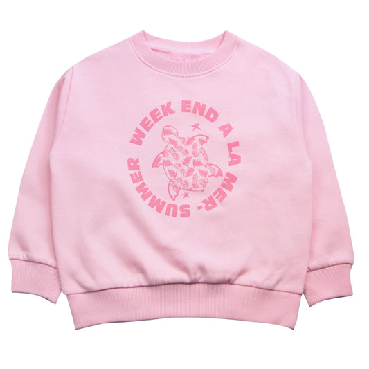 Week-end à la mer Kinder Sweatshirt Cooltime – Candy Pink