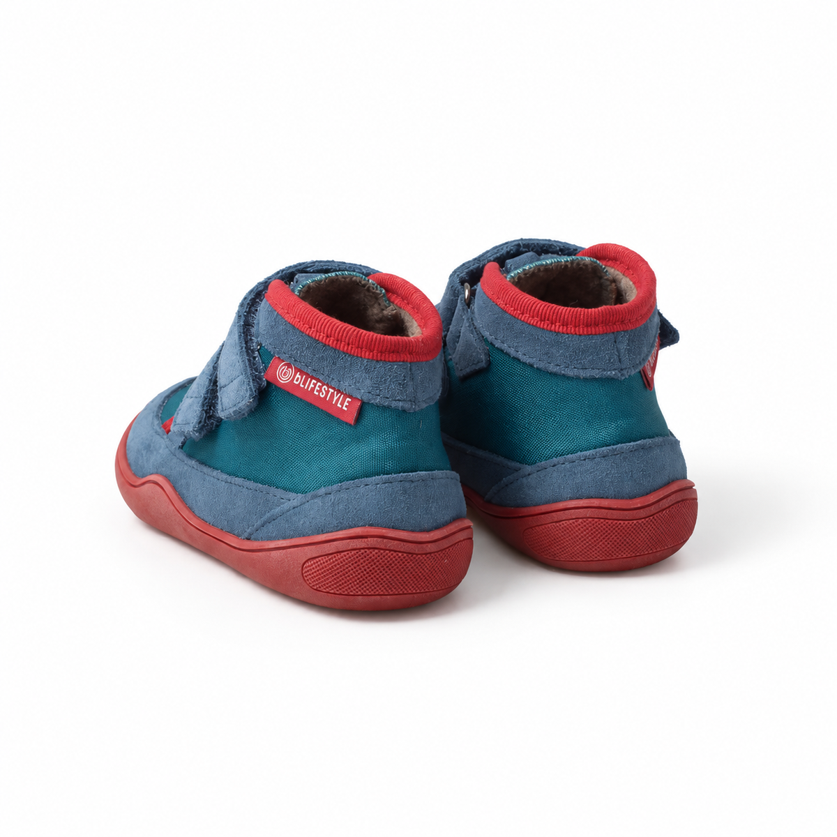 bLIFESTYLE lorisSTYLE BREIT Vlies Barfußschuh – Meerblau WBVT134106MW280-22