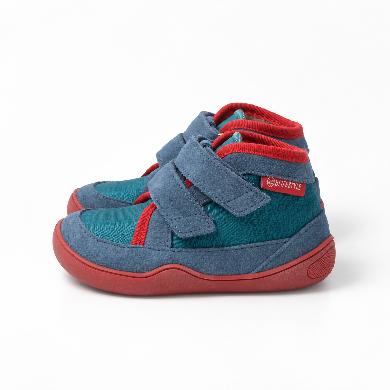 bLIFESTYLE lorisSTYLE BREIT Vlies Barfußschuh – Meerblau WBVT134106MW280-22