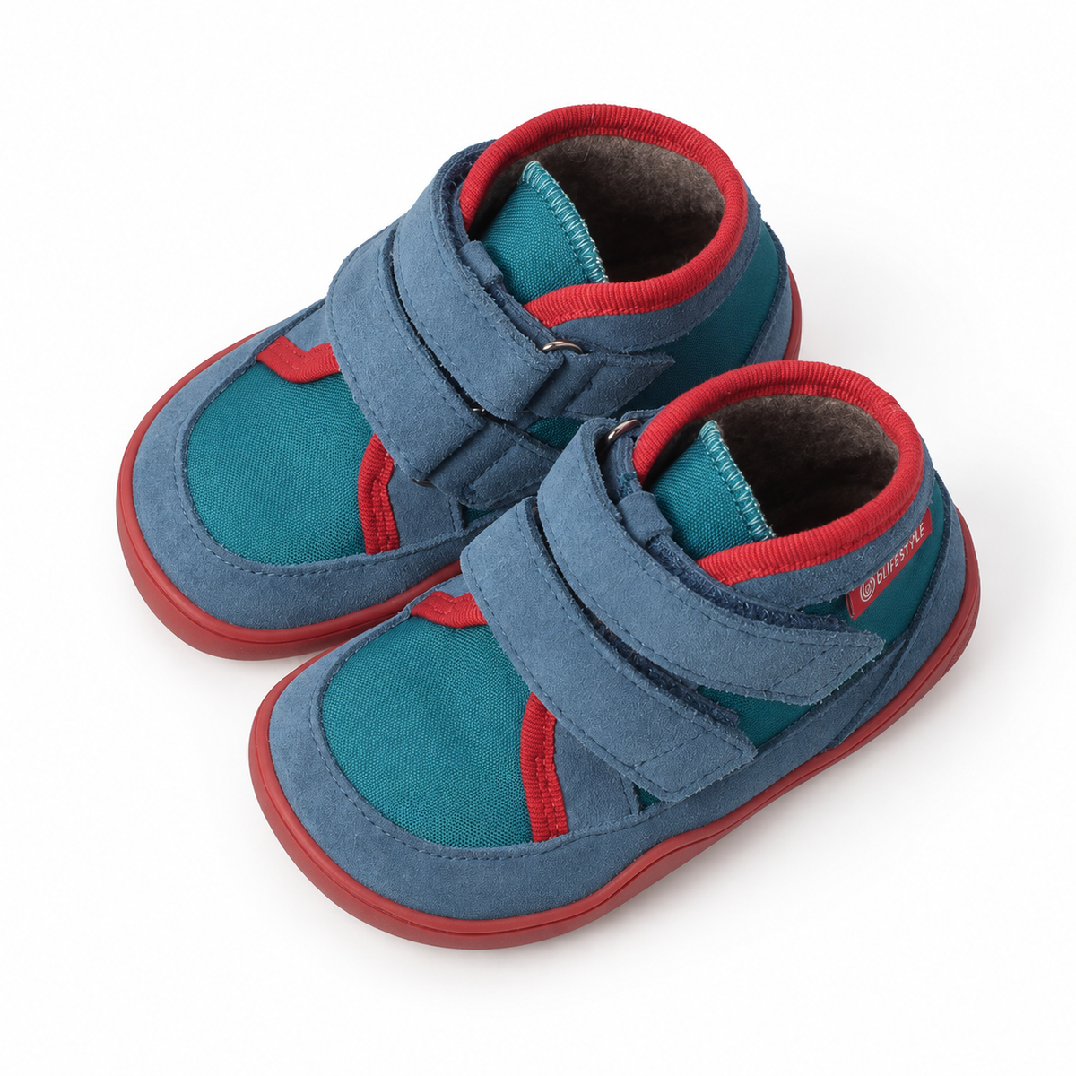 bLIFESTYLE lorisSTYLE BREIT Vlies Barfußschuh – Meerblau WBVT134106MW280-22