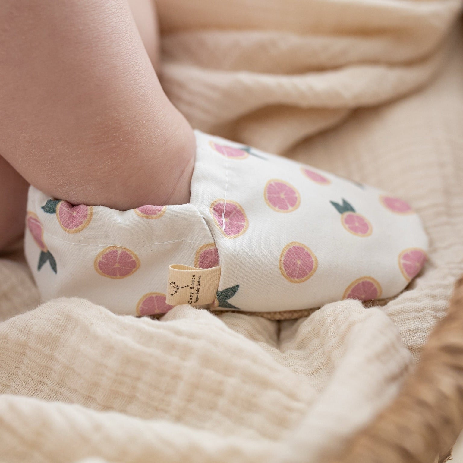 Cosy Roots Vegan Shoes Little Grapefruits – vegane Babyschuhe Grapefruit
