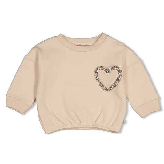 feetje Kastiger Sweater Oversized - Lucky Bloombird 51602887 – Natur