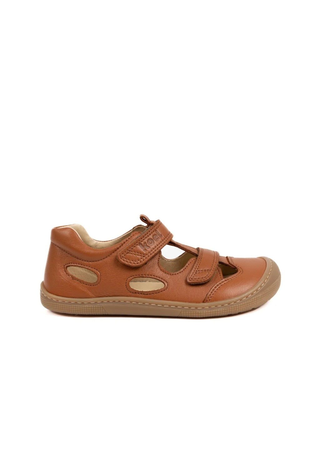 Koel Barefot Sandal Deen Napa Cognac– flexible Barfußsandale für Kinder