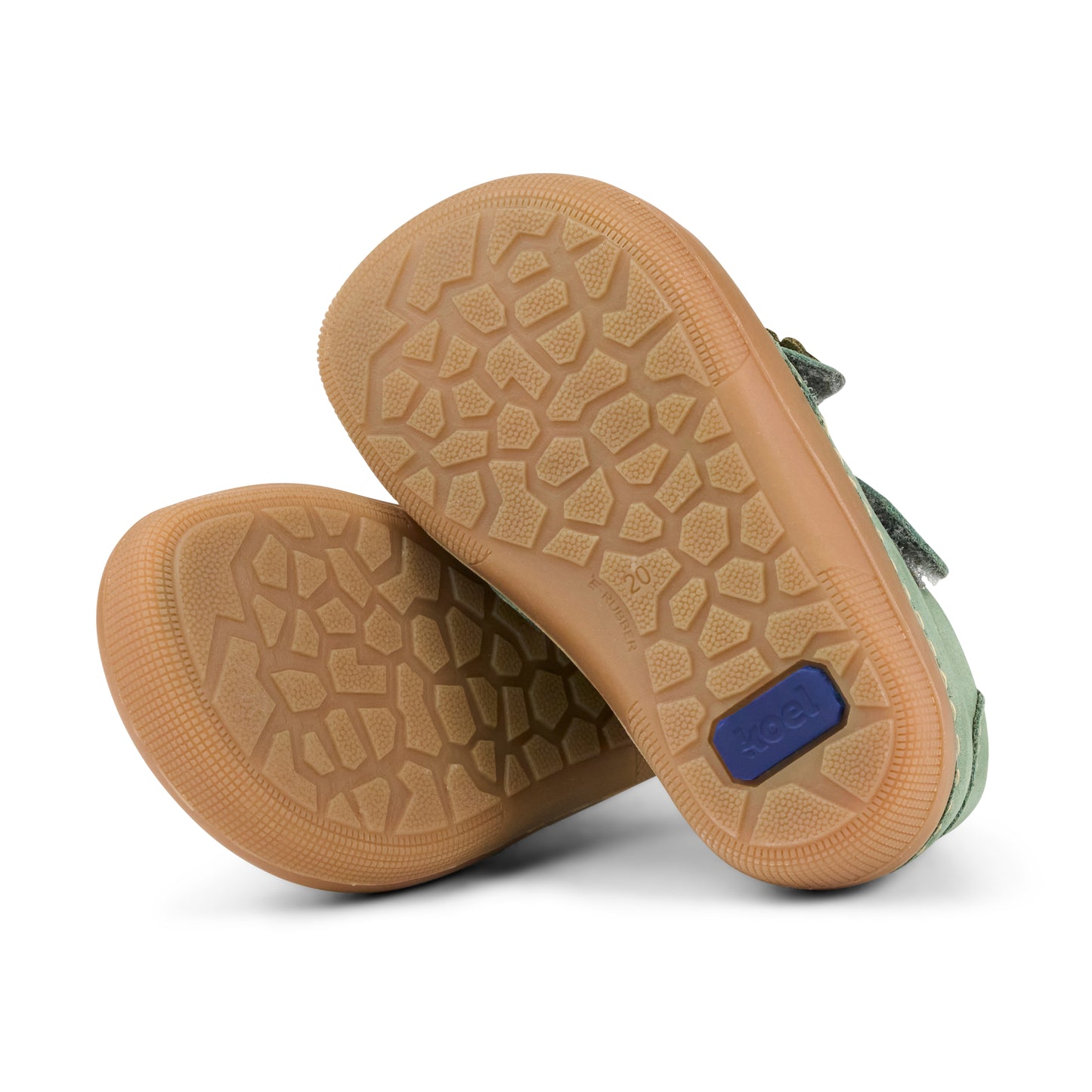 KOEL Aria Leather Olive – Baby Barfußsandale für erste Schritte