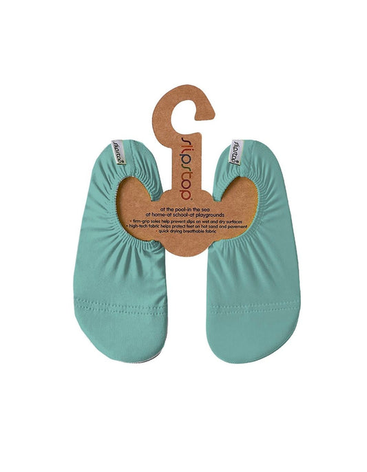 SlipStop Kinder Badeschuhe Mint Blue Junior Türkis