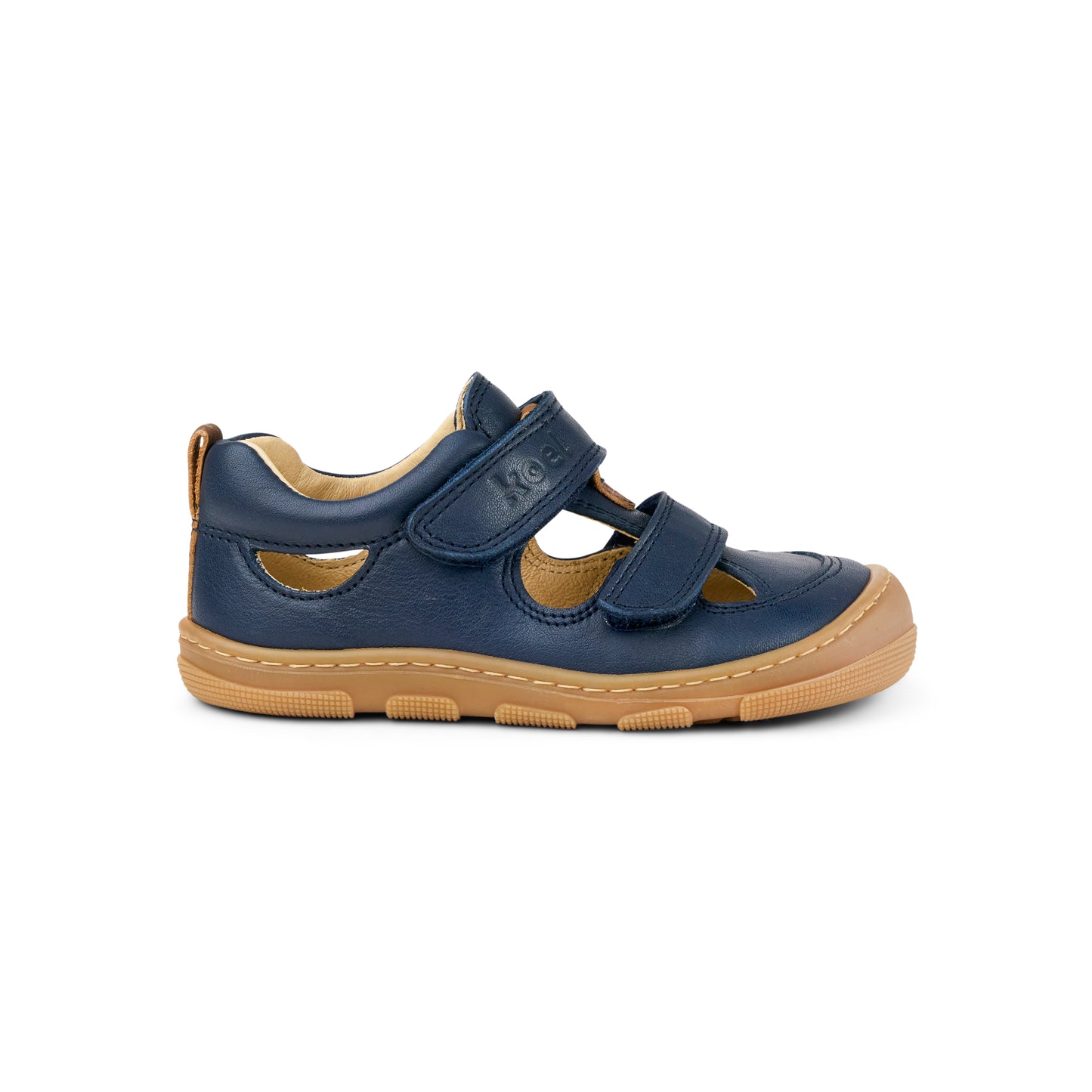 KOEL Kato W II Blue – Barfußsandale für breite Kinderfüße