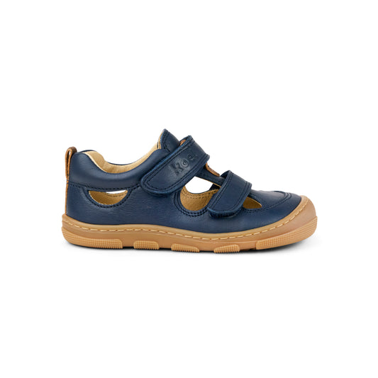 KOEL Kato W II Blue – Barfußsandale für breite Kinderfüße